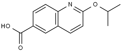 2-isopropoxyquinoline-6-carboxylic acid 结构式