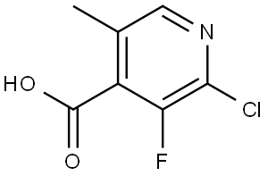 4-Pyridinecarboxylic acid, 2-chloro-3-fluoro-5-methyl- 结构式