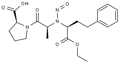 N-亚硝基依那普利 结构式