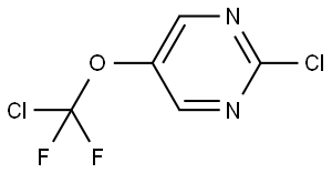 2-氯-5-(氯二氟甲氧基)嘧啶 结构式