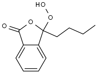 3-过氧基-3-丁基异苯并呋喃酮 结构式