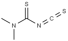 N,N-Dimethylthiocarbamoyl Isothiocyanate 结构式