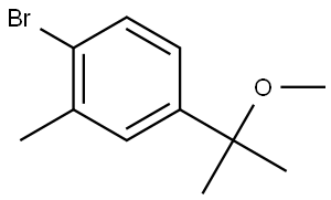 1-溴-4-(2-甲氧基丙-2-基)-2-甲基苯 结构式