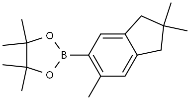 1,3,2-二噁硼烷,2-(2,3-二氢-2,2,6-三甲基-1H-茚-5-基)-4,4,5,5-四甲基- 结构式