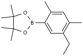1,3,2-二噁硼烷,2-(5-乙基-2,4-二甲基苯基)-4,4,5-四甲基- 结构式