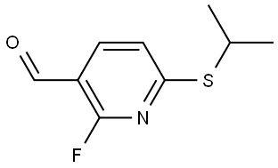 2-fluoro-6-(isopropylthio)nicotinaldehyde 结构式