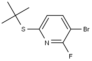 3-bromo-6-(tert-butylthio)-2-fluoropyridine 结构式