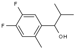 1-(4,5-difluoro-2-methylphenyl)-2-methylpropan-1-ol 结构式