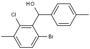 (6-bromo-2-chloro-3-methylphenyl)(p-tolyl)methanol 结构式