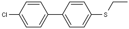 (4'-chloro-[1,1'-biphenyl]-4-yl)(ethyl)sulfane 结构式