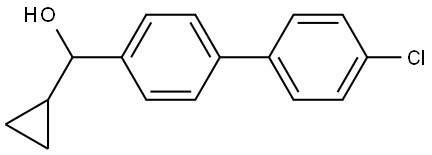 (4'-chloro-[1,1'-biphenyl]-4-yl)(cyclopropyl)methanol 结构式