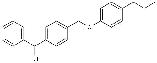 phenyl(4-((4-propylphenoxy)methyl)phenyl)methanol 结构式