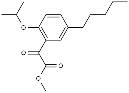 methyl 2-(2-isopropoxy-5-pentylphenyl)-2-oxoacetate 结构式