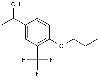 1-(4-propoxy-3-(trifluoromethyl)phenyl)ethanol 结构式