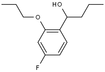 1-(4-fluoro-2-propoxyphenyl)butan-1-ol 结构式