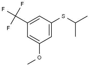 isopropyl(3-methoxy-5-(trifluoromethyl)phenyl)sulfane 结构式