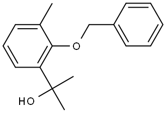 2-(2-(benzyloxy)-3-methylphenyl)propan-2-ol 结构式