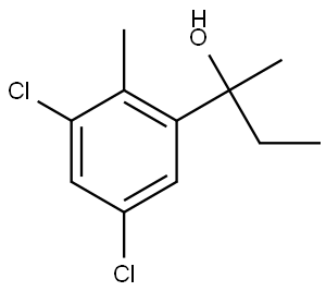 2-(3,5-dichloro-2-methylphenyl)butan-2-ol 结构式