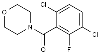 (3,6-dichloro-2-fluorophenyl)(morpholino)methanone 结构式