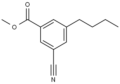 methyl 3-butyl-5-cyanobenzoate 结构式