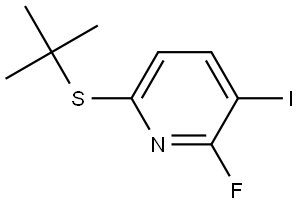 6-(tert-butylthio)-2-fluoro-3-iodopyridine 结构式