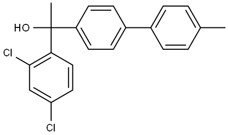 1-(2,4-dichlorophenyl)-1-(4'-methyl-[1,1'-biphenyl]-4-yl)ethanol 结构式