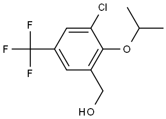 (3-chloro-2-isopropoxy-5-(trifluoromethyl)phenyl)methanol 结构式