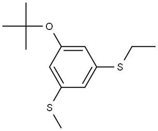 (3-(tert-butoxy)-5-(ethylthio)phenyl)(methyl)sulfane 结构式