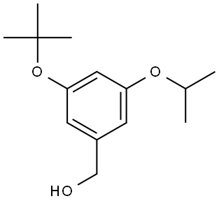 (3-(tert-butoxy)-5-isopropoxyphenyl)methanol 结构式