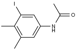 N-(3-iodo-4,5-dimethylphenyl)acetamide 结构式