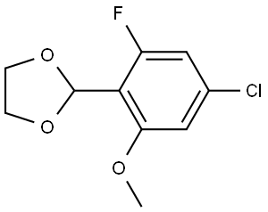 2-(4-chloro-2-fluoro-6-methoxyphenyl)-1,3-dioxolane 结构式