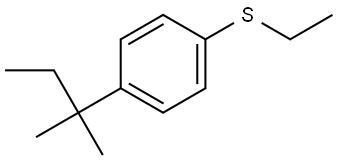 ethyl(4-(tert-pentyl)phenyl)sulfane 结构式