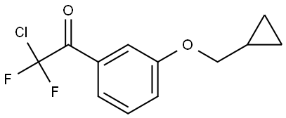2-chloro-1-(3-(cyclopropylmethoxy)phenyl)-2,2-difluoroethanone 结构式