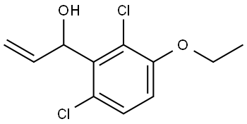 1-(2,6-dichloro-3-ethoxyphenyl)prop-2-en-1-ol 结构式