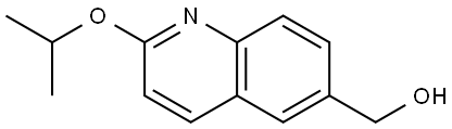 (2-isopropoxyquinolin-6-yl)methanol 结构式