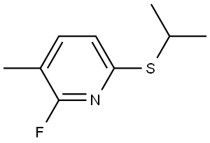 2-fluoro-6-(isopropylthio)-3-methylpyridine 结构式