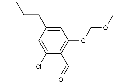 4-butyl-2-chloro-6-(methoxymethoxy)benzaldehyde 结构式