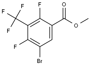 methyl 5-bromo-2,4-difluoro-3-(trifluoromethyl)benzoate 结构式