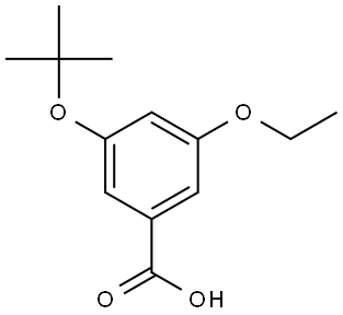 3-(tert-butoxy)-5-ethoxybenzoic acid 结构式