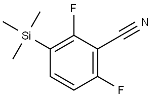 2,6-difluoro-3-(trimethylsilyl)benzonitrile 结构式