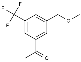 1-(3-(methoxymethyl)-5-(trifluoromethyl)phenyl)ethanone 结构式