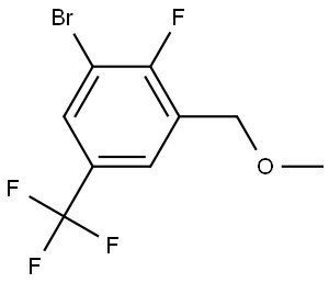 1-bromo-2-fluoro-3-(methoxymethyl)-5-(trifluoromethyl)benzene 结构式