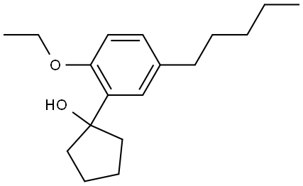 1-(2-ethoxy-5-pentylphenyl)cyclopentanol 结构式