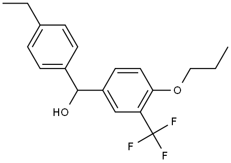 (4-ethylphenyl)(4-propoxy-3-(trifluoromethyl)phenyl)methanol 结构式