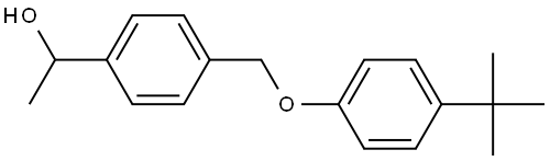 1-(4-((4-(tert-butyl)phenoxy)methyl)phenyl)ethanol 结构式