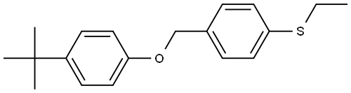 (4-((4-(tert-butyl)phenoxy)methyl)phenyl)(ethyl)sulfane 结构式