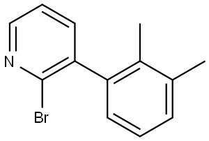 2-Bromo-3-(2,3-dimethylphenyl)pyridine 结构式