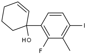 2'-fluoro-4'-iodo-3'-methyl-1,2,3,4-tetrahydro-[1,1'-biphenyl]-1-ol 结构式