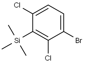 (3-bromo-2,6-dichlorophenyl)trimethylsilane 结构式