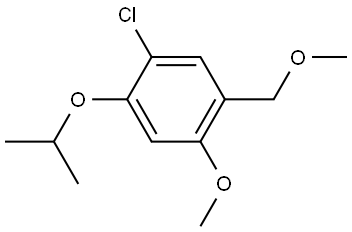 1-chloro-2-isopropoxy-4-methoxy-5-(methoxymethyl)benzene 结构式